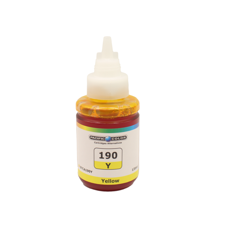 botella tinta pacific color compatible canon p/g1100/g2100/g3100 yellow — vista 2