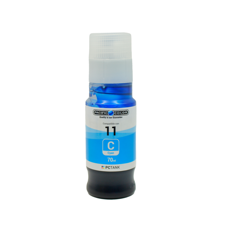 botella tinta compatible canon gi 11c cyan — vista 2