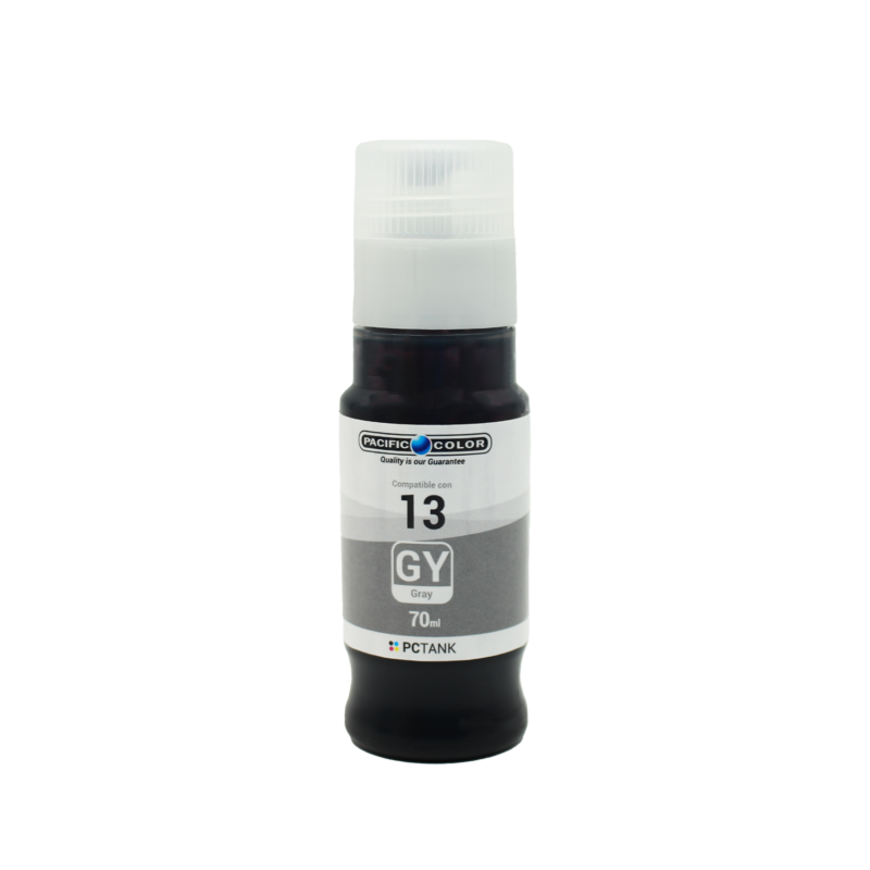 botella tinta compatible canon gi 13gy grey — vista 2