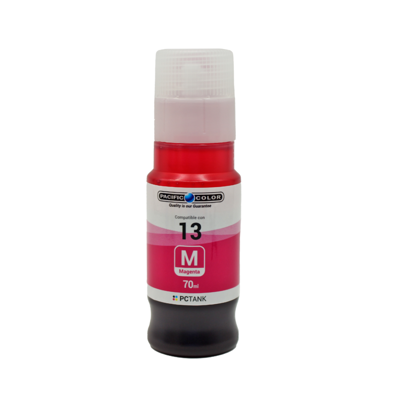 botella tinta compatible canon gi 13m magenta — vista 2