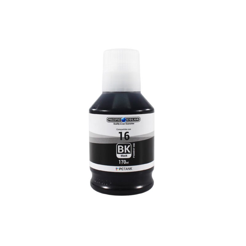 botella tinta pacific color compatible canon gi16 pigmentada black — vista 2