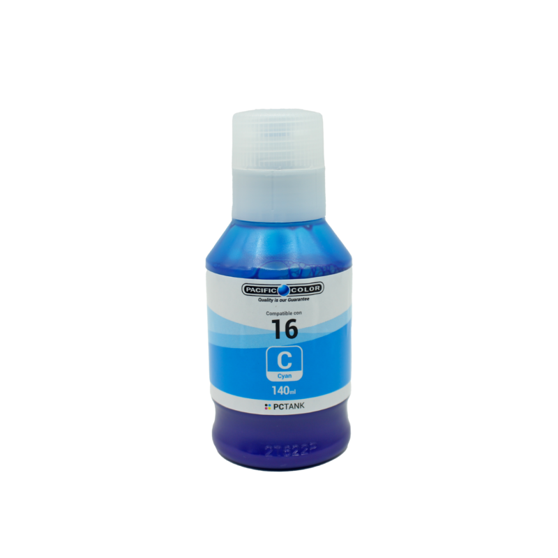 botella tinta compatible canon gi 16c cyan — vista 2