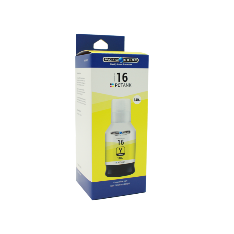 botella tinta pacific color compatible canon gi16 pigmentada yellow