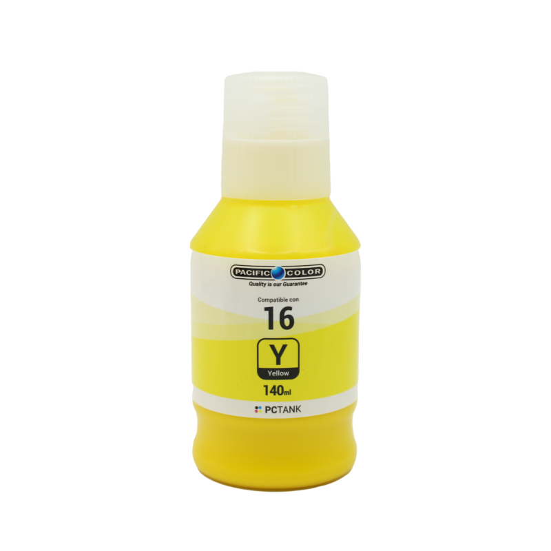 botella tinta pacific color compatible canon gi16 pigmentada yellow — vista 2