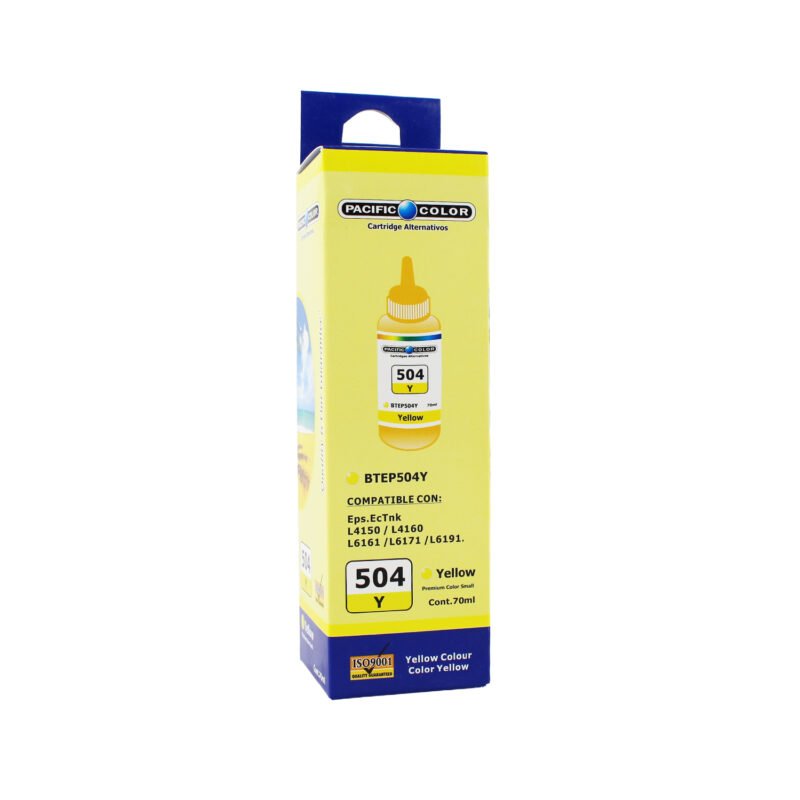 botella tinta pacific color compatible epson l6191 l4160 l6171 yellow