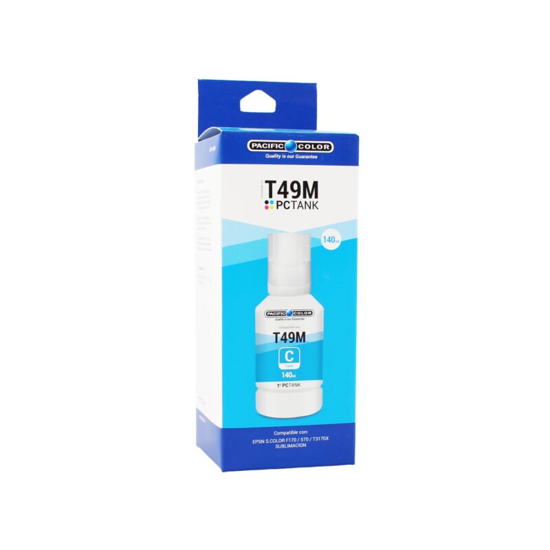 botella tinta pacific color compatible epson t49m cyan