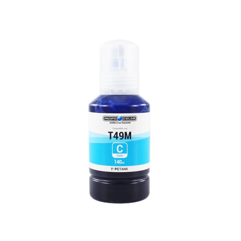 botella tinta pacific color compatible epson t49m cyan — vista 2