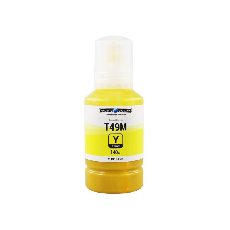botella tinta pacific color compatible epson t49m yellow — vista 2