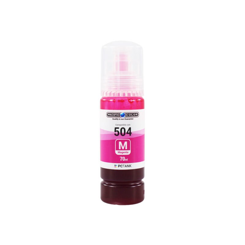 botella tinta compatible epson t504m magenta — vista 2