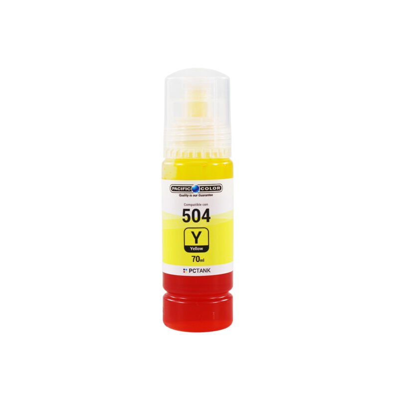 botella tinta compatible epson t504y yellow — vista 2