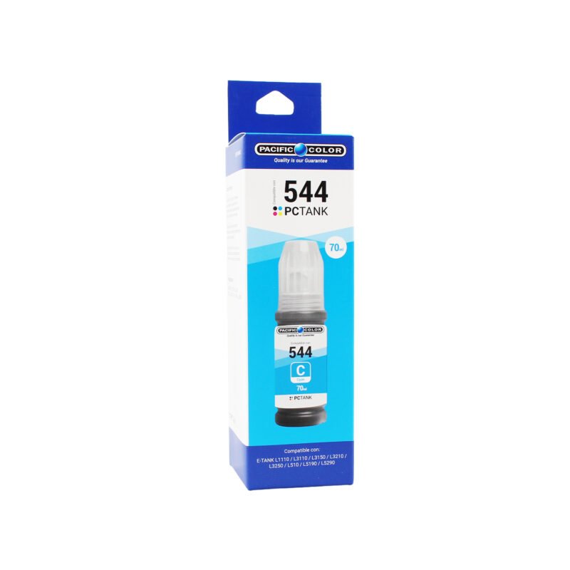 botella tinta epson t544c cyan