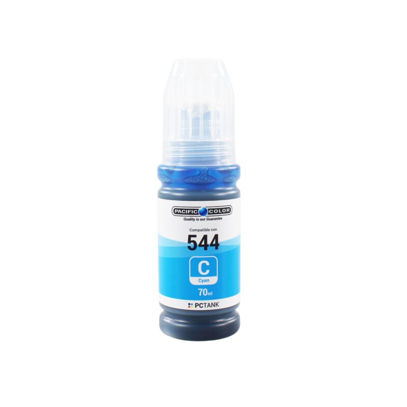 botella tinta epson t544c cyan — vista 2