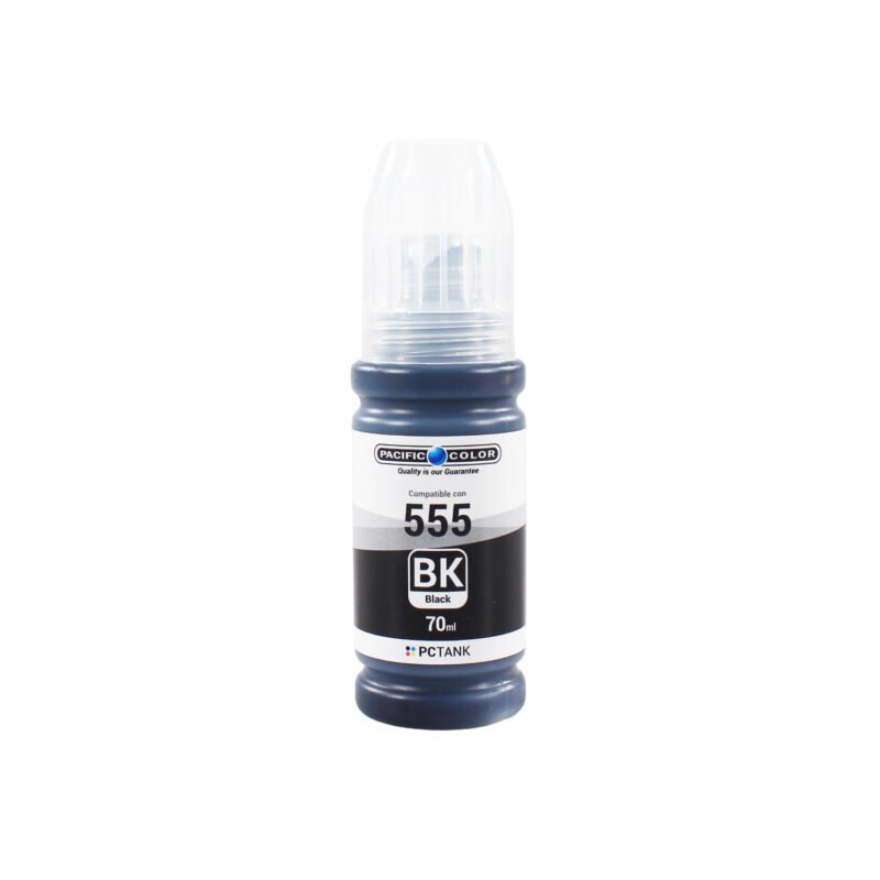 botella tinta pacific color compatible epson t555 black — vista 2