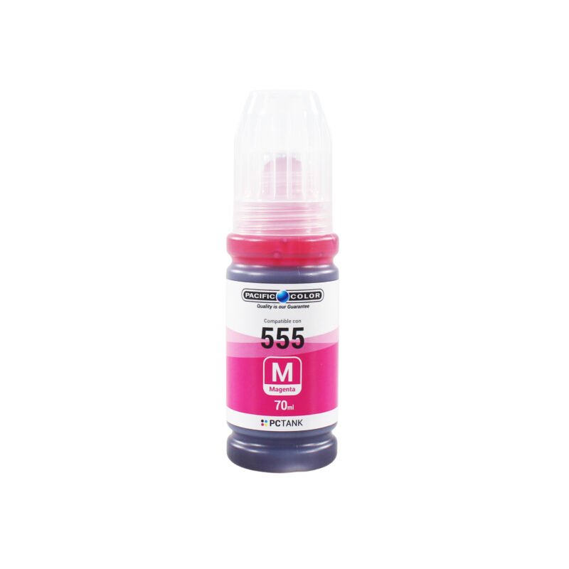botella tinta pacific color compatible epson t555 magenta — vista 2