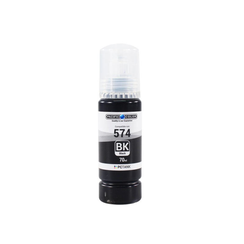 botella tinta compatible epson t574black black — vista 2