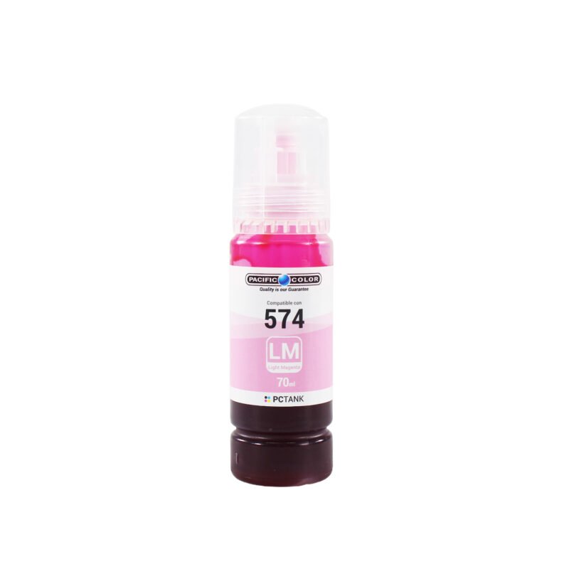 botella tinta compatible epson tt574lc lite magenta — vista 2