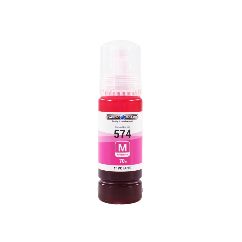 botella tinta compatible epson tt574m magenta — vista 2