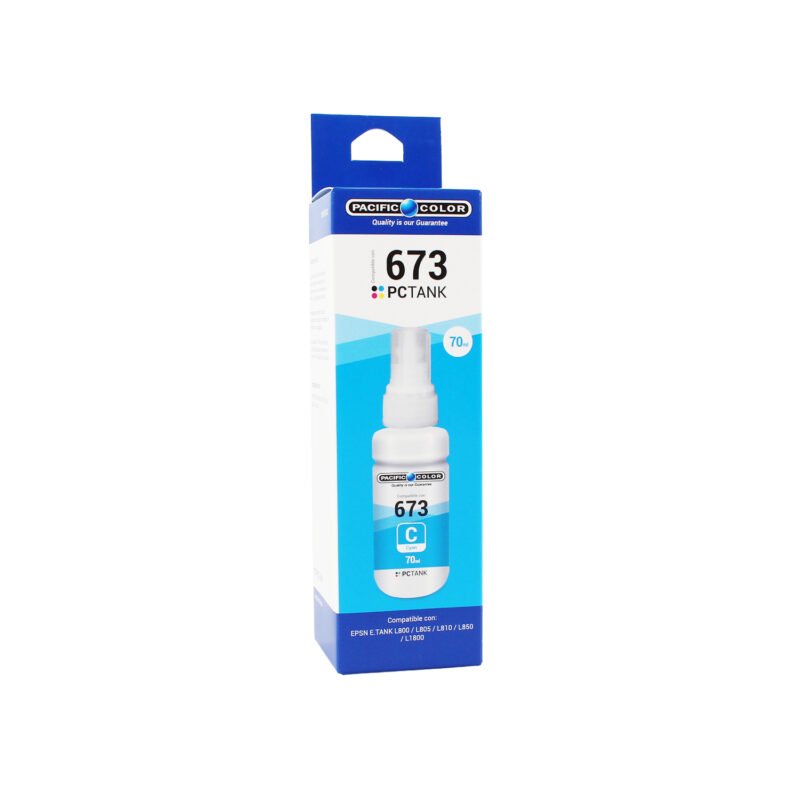 botella tinta compatible epson t6732c cyan — vista 2