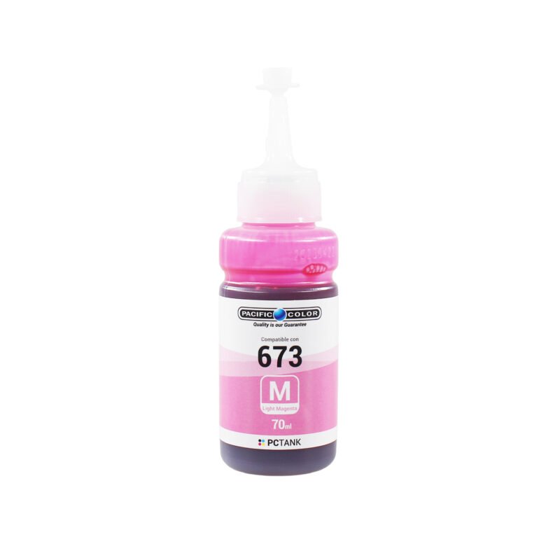 botella tinta compatible epson t6736lm light magenta — vista 2