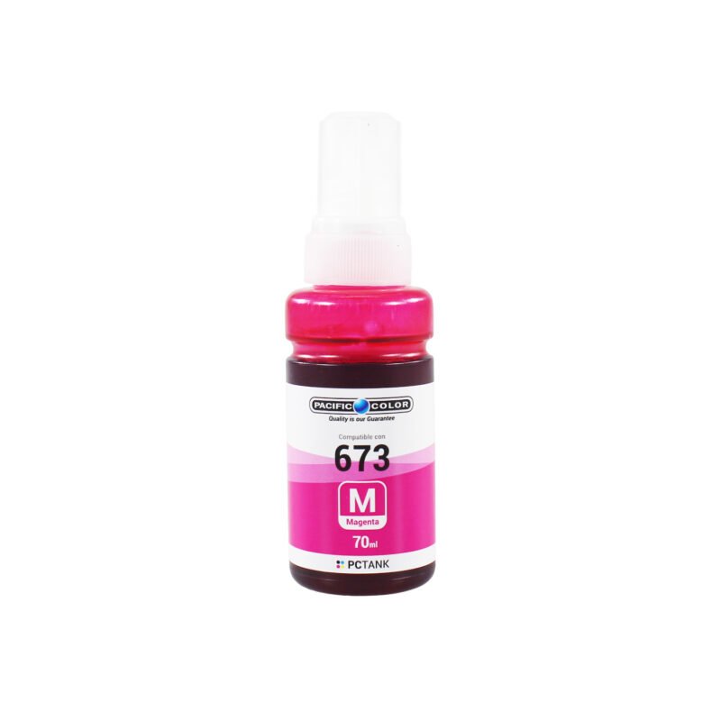 botella tinta compatible epson t6733m magenta — vista 2