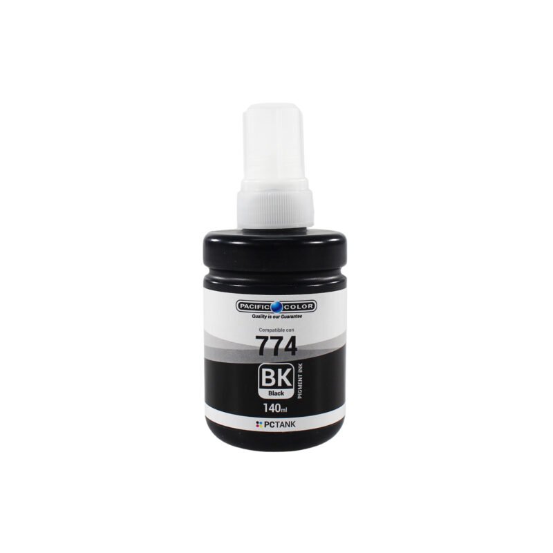 botella tinta pacific color compatible epson t7741 pigmentada black — vista 2