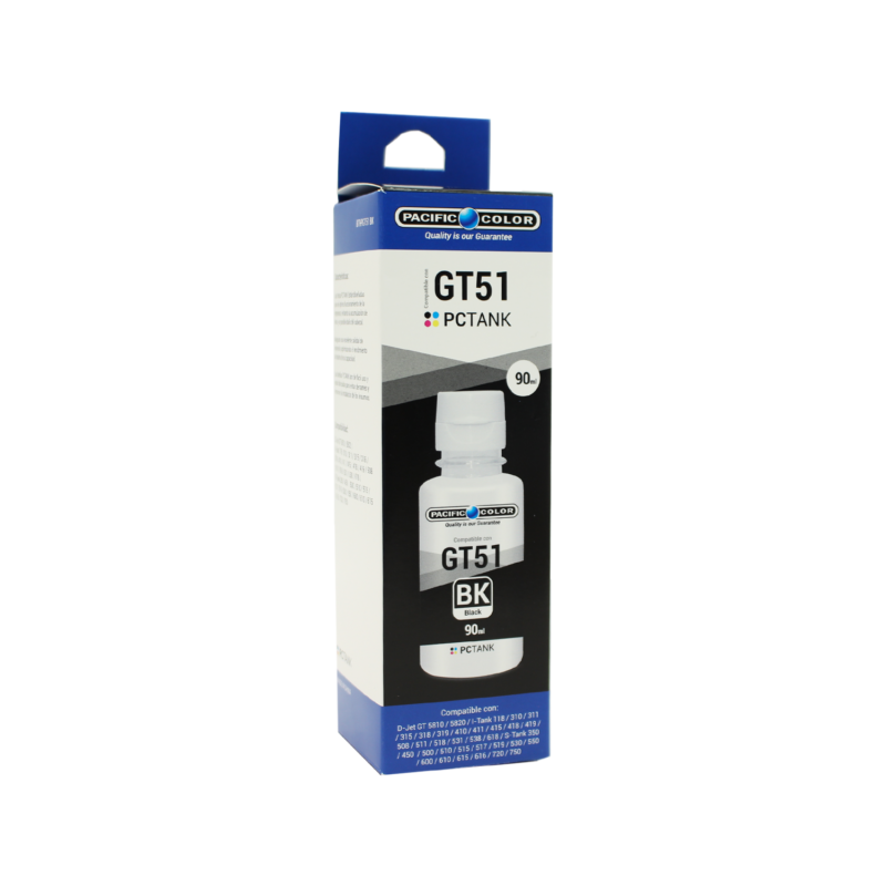 botella tinta compatible gt51black black