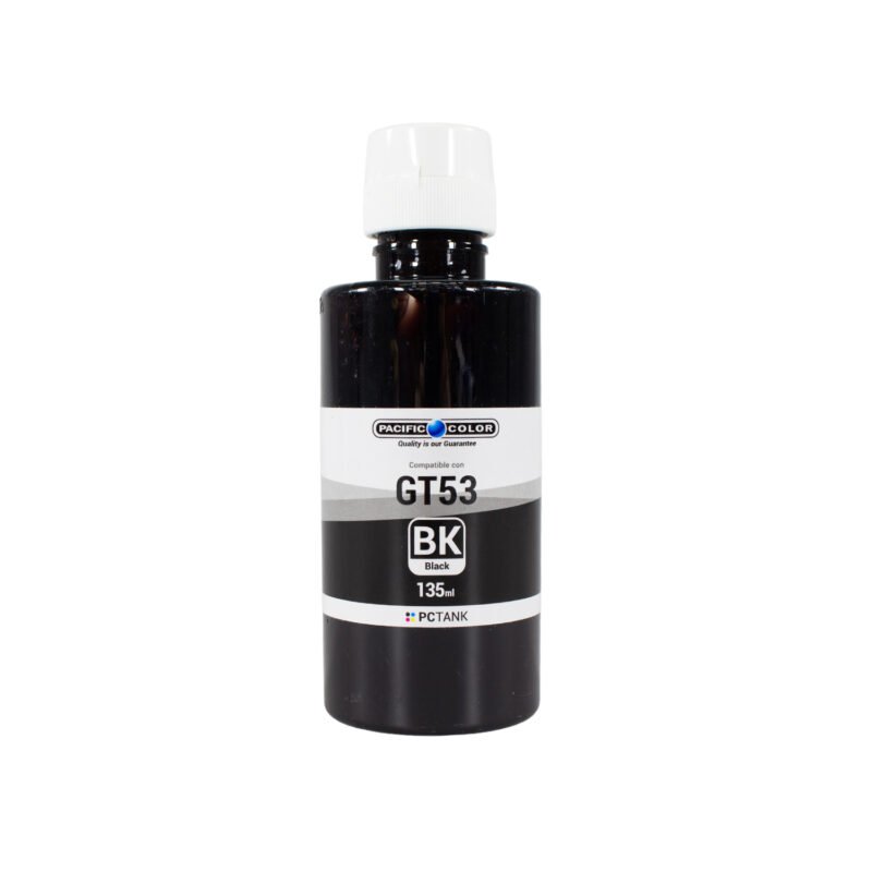 botella tinta pacific color compatible hp gt53 black — vista 2