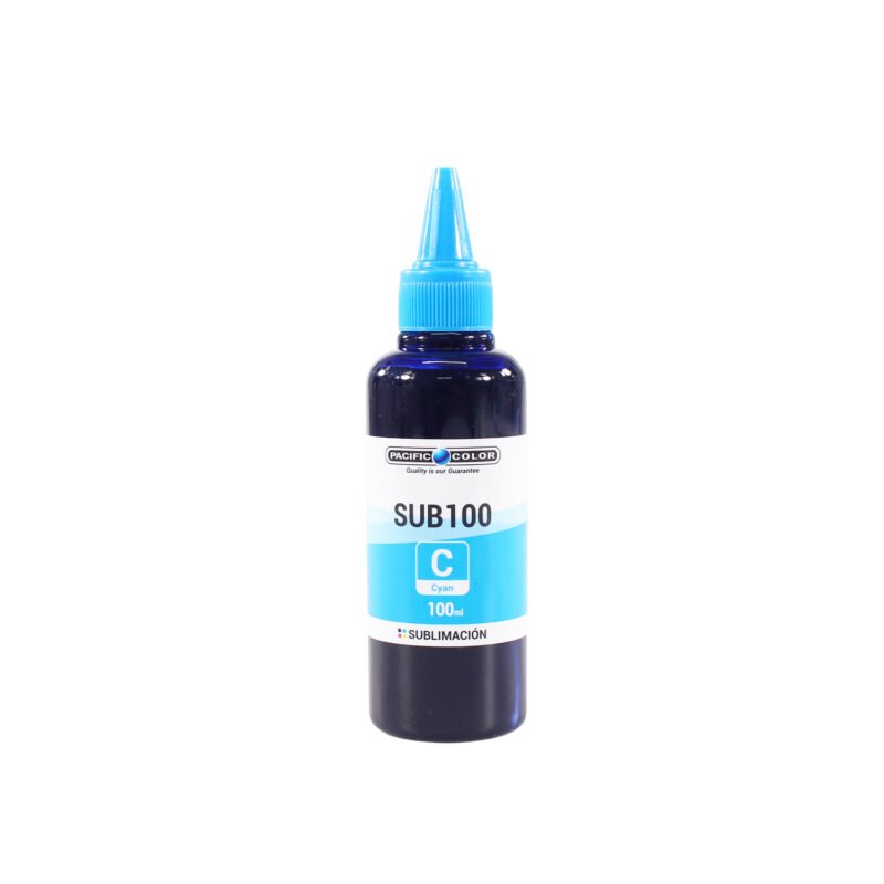 botella tinta pacific sublimacion universal color compatible e tank epson / canon / hp desktop inkjet printers cyan — vista 2