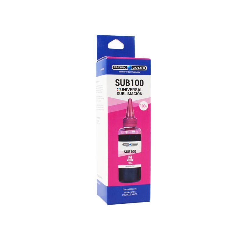 botella tinta pacific sublimacion universal color compatible e tank epson / canon / hp desktop inkjet printers magenta