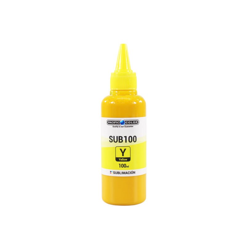 botella tinta pacific sublimacion universal color compatible e tank epson / canon / hp desktop inkjet printers yellow