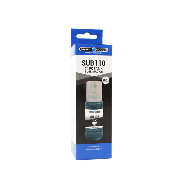 botella tinta pacific color compatible epson deskjet dx5 series. black
