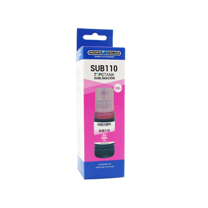 botella tinta pacific color compatible epson deskjet dx5 series. magenta