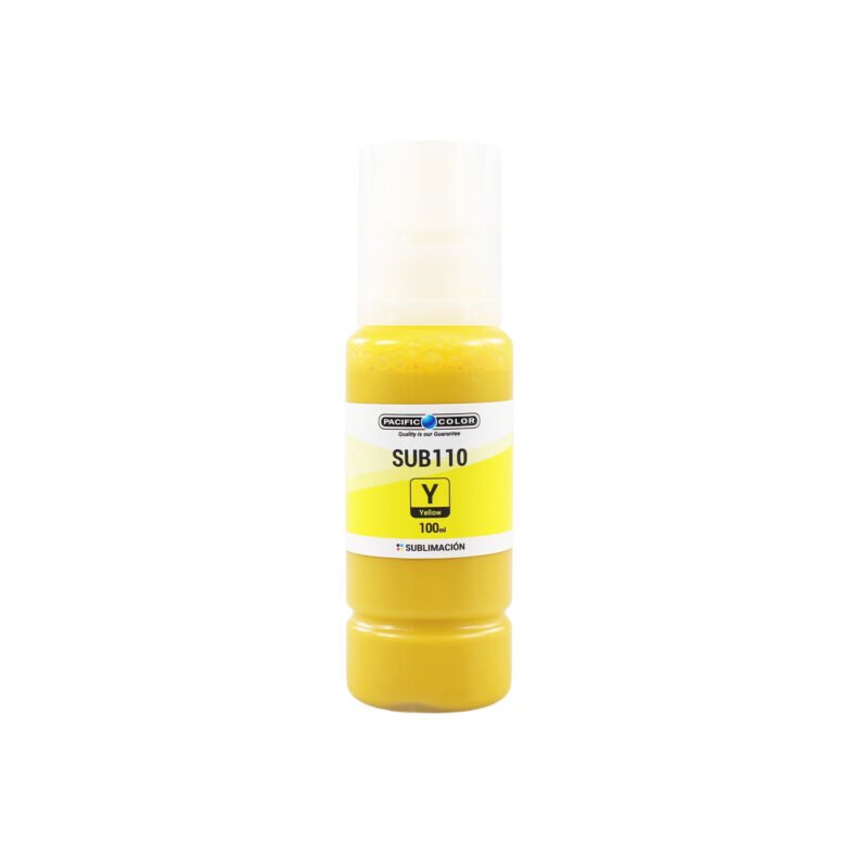 botella tinta pacific color compatible epson deskjet dx5 series. yellow — vista 2