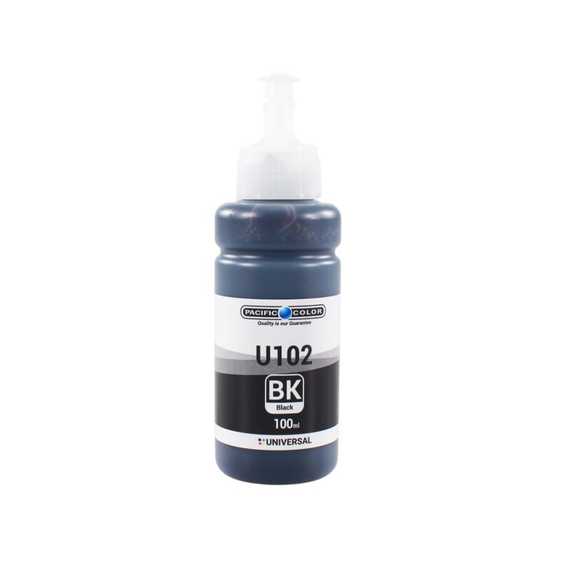 botella tinta pacific universal color compatible epson e tank / canon m tank / hp s tank. black — vista 2