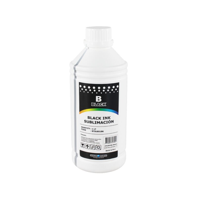 botella tinta sublimacion 1 litro. black — vista 2