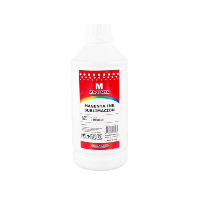 botella tinta sublimacion 1 litro. magenta