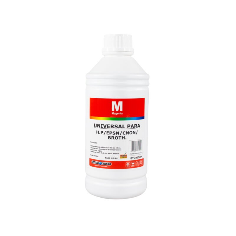 botella tinta 1 lt hp universal compatible /epson/canon/ brother magenta
