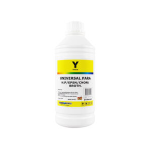 botella tinta 1 lt hp universal para compatible /epson/canon/brother yellow