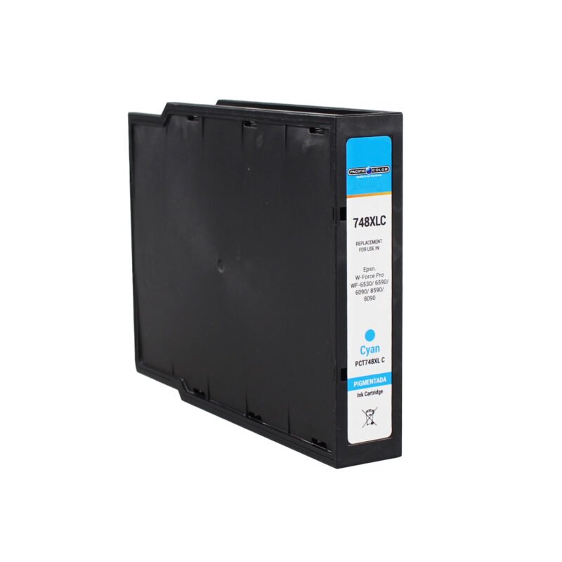cartucho tinta pigmentada compatible epson.w force prowf 6530/ 6590/ 6090/8590/ 8090 cyan — vista 2