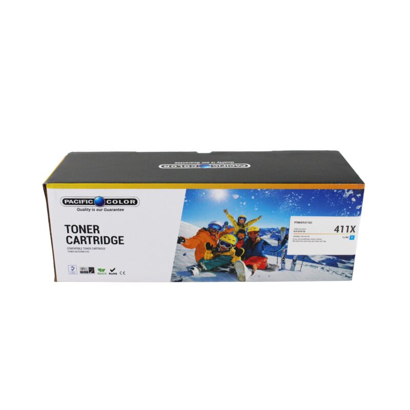 toner pacific color comp. hp cf411x cyan. new