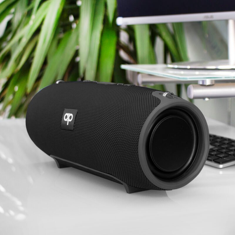 parlante dblue portatil bt con entrada sd/usb/ radio fm. black