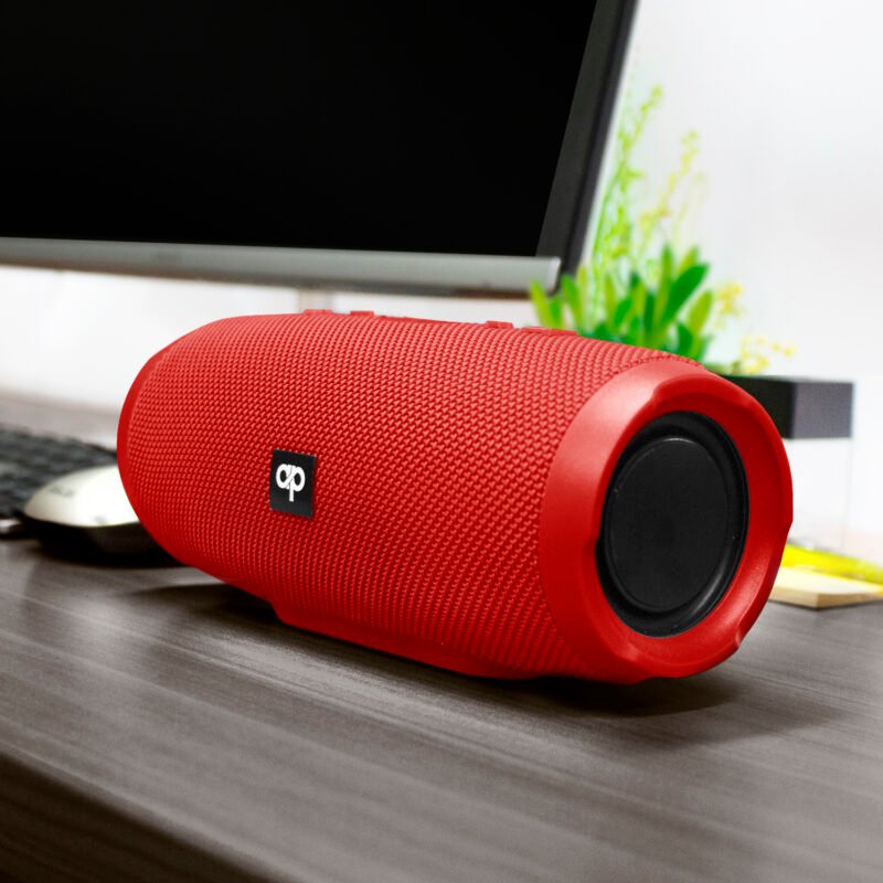 parlante audiopro portatil bt con entrada sd/usb/fm/aux. red — vista 5