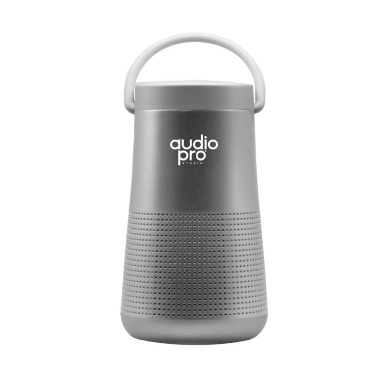 parlante audiopro portatil bt con entrada sd/usb/fm/aux. silver