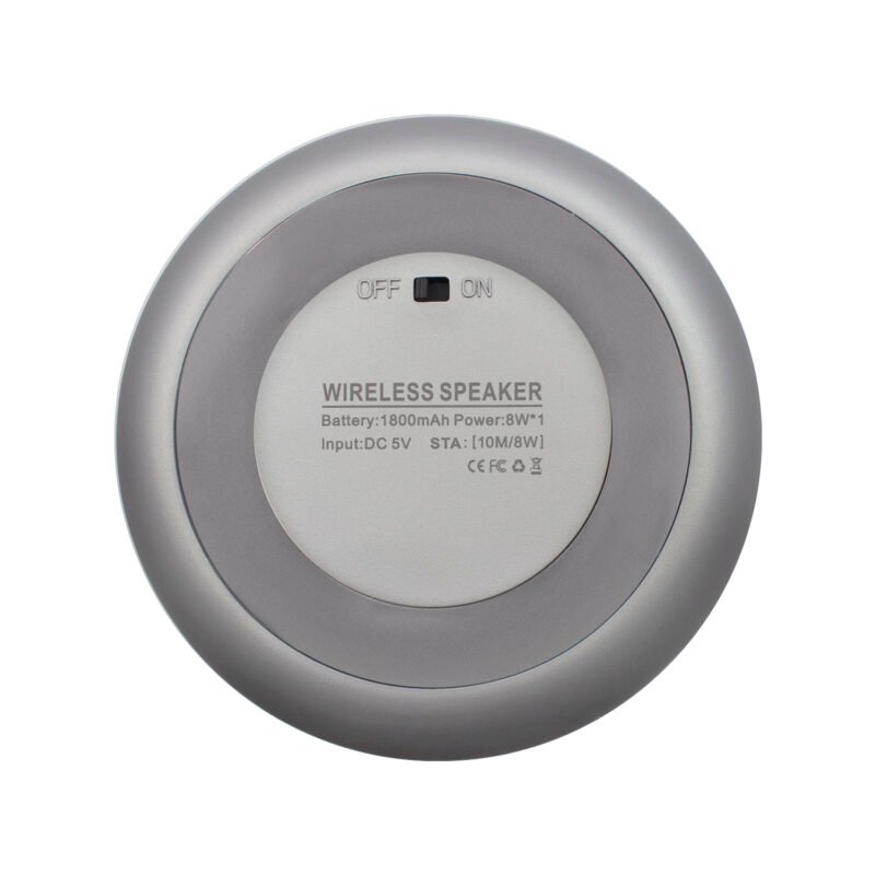 parlante audiopro portatil bt con entrada sd/usb/fm/aux. silver — vista 4