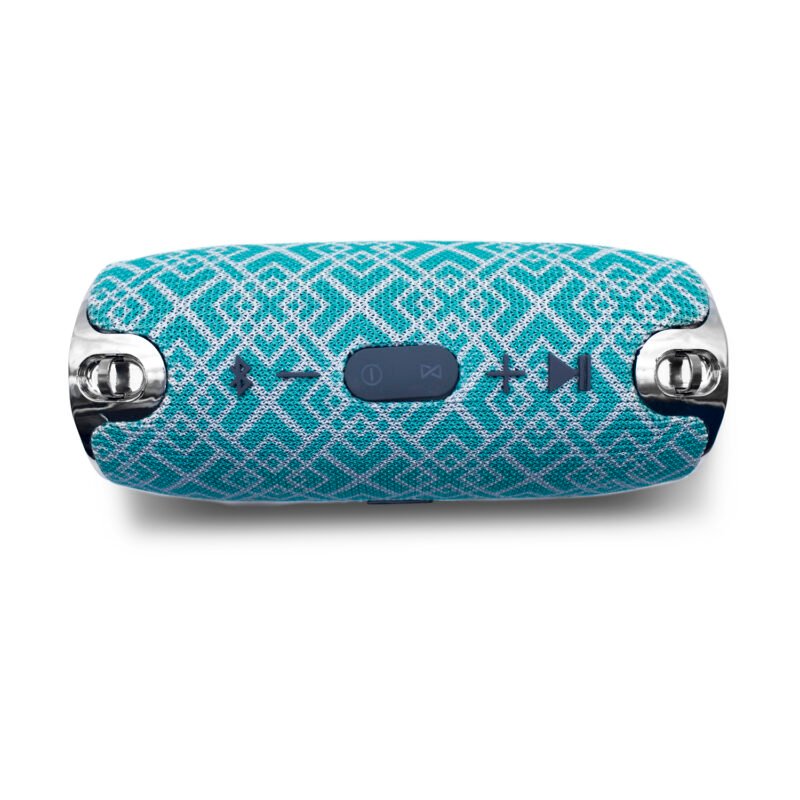 parlante audiopro portatil bt con entrada sd/usb/fm/aux. green grey — vista 2