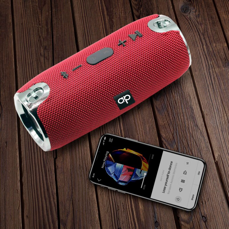 parlante audiopro portatil bt con entrada sd/usb/fm/aux. red — vista 5