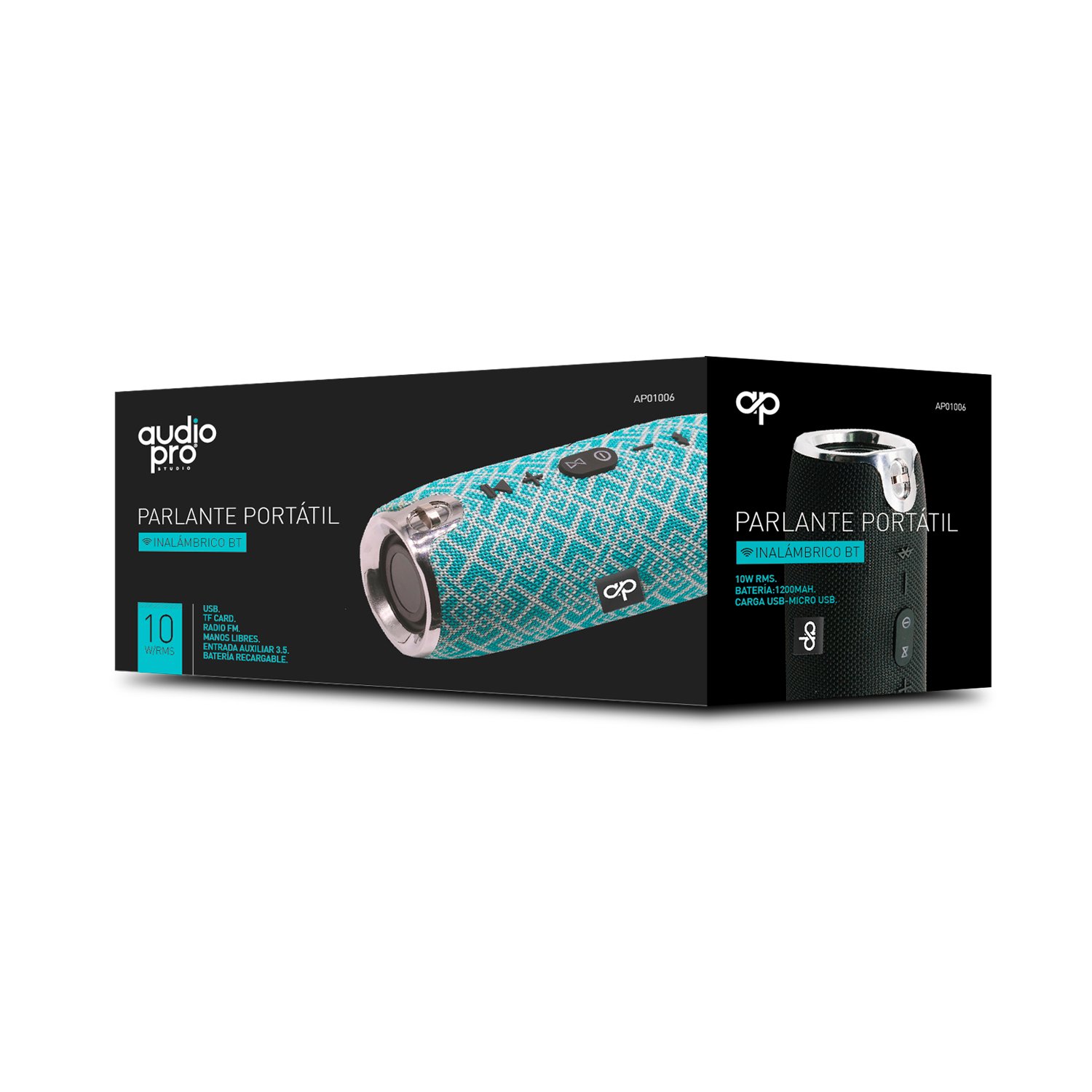 parlante audiopro portatil bt con entrada sd/usb/fm/aux. red parlante audiopro portatil bt con entrada sd/usb/fm/aux. red