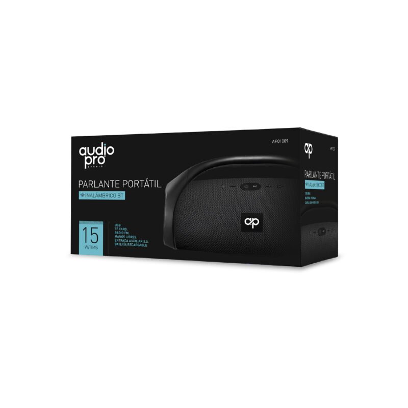 parlante portatil bt con entrada sd/usb/fm/aux. red — vista 2