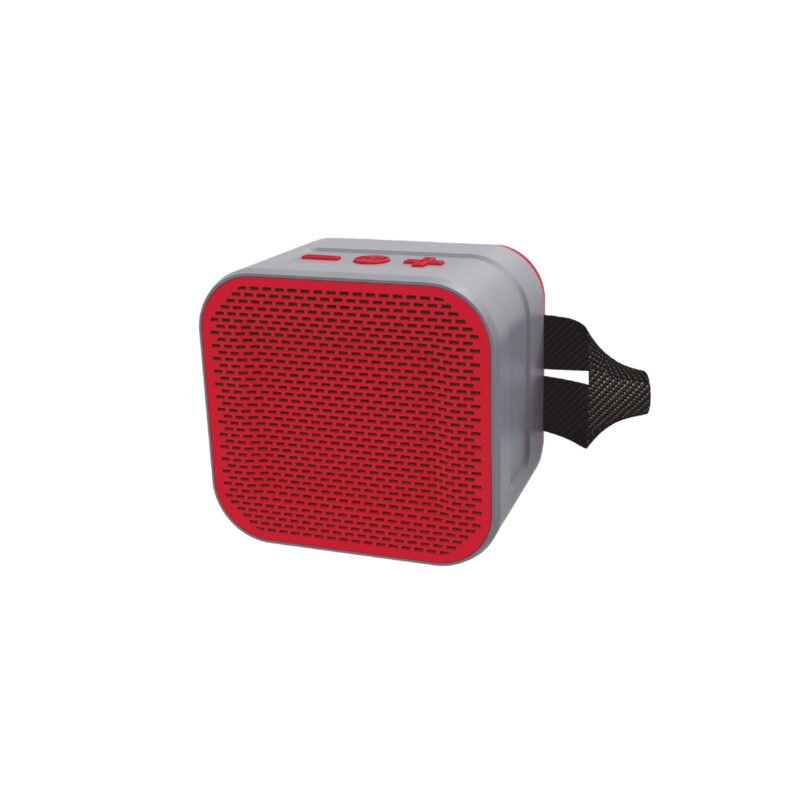 parlante portatil bt con entrada sd/usb/fm/aux. red