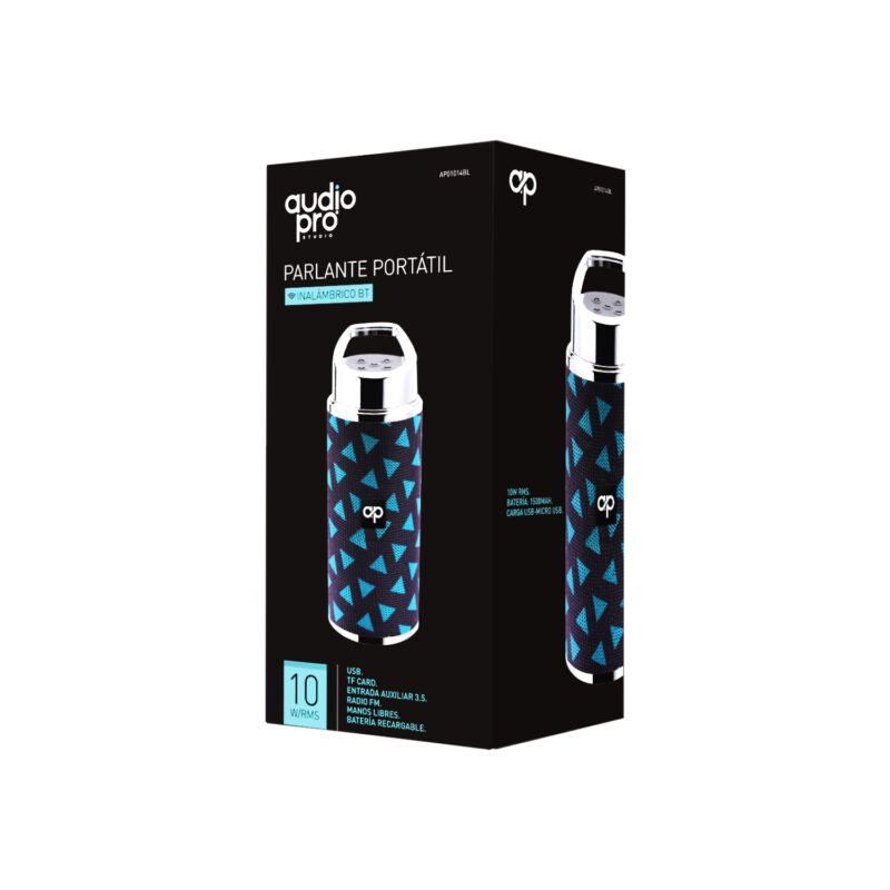 parlante portatil bt con entrada sd/usb/fm/aux. black — vista 2